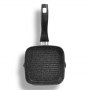 Stoneline | 21998 | Square Griddle Pan | Grill | Diameter 16 cm | Suitable for induction hob | Fixed handle | Black - 3